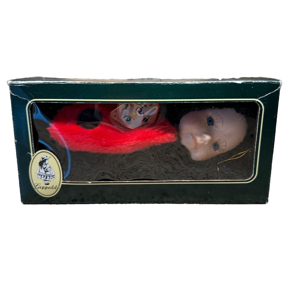 Geppeddo Cuddle Kids Lara Ladybug 2002 Porcelain Plush Doll 9" NIB